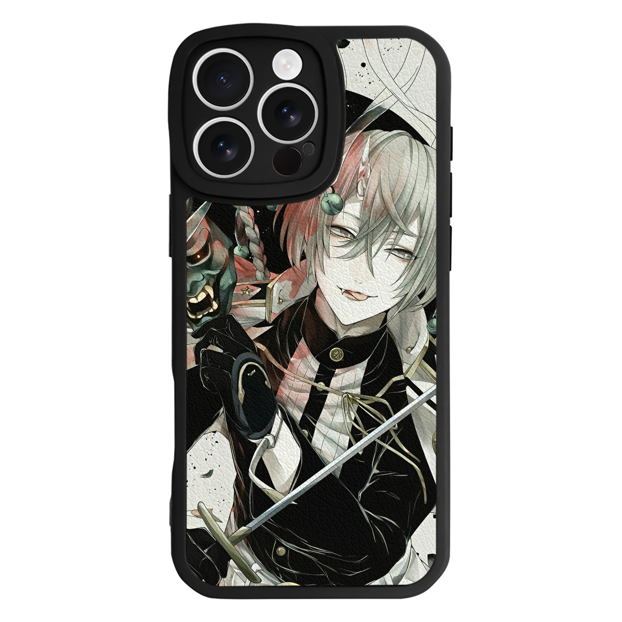 （画像用） 刀剣乱舞 Touken Ranbu 【iPhone 16シリーズ対応】シリコンスマホケース（レザー調） 材質：シリコン